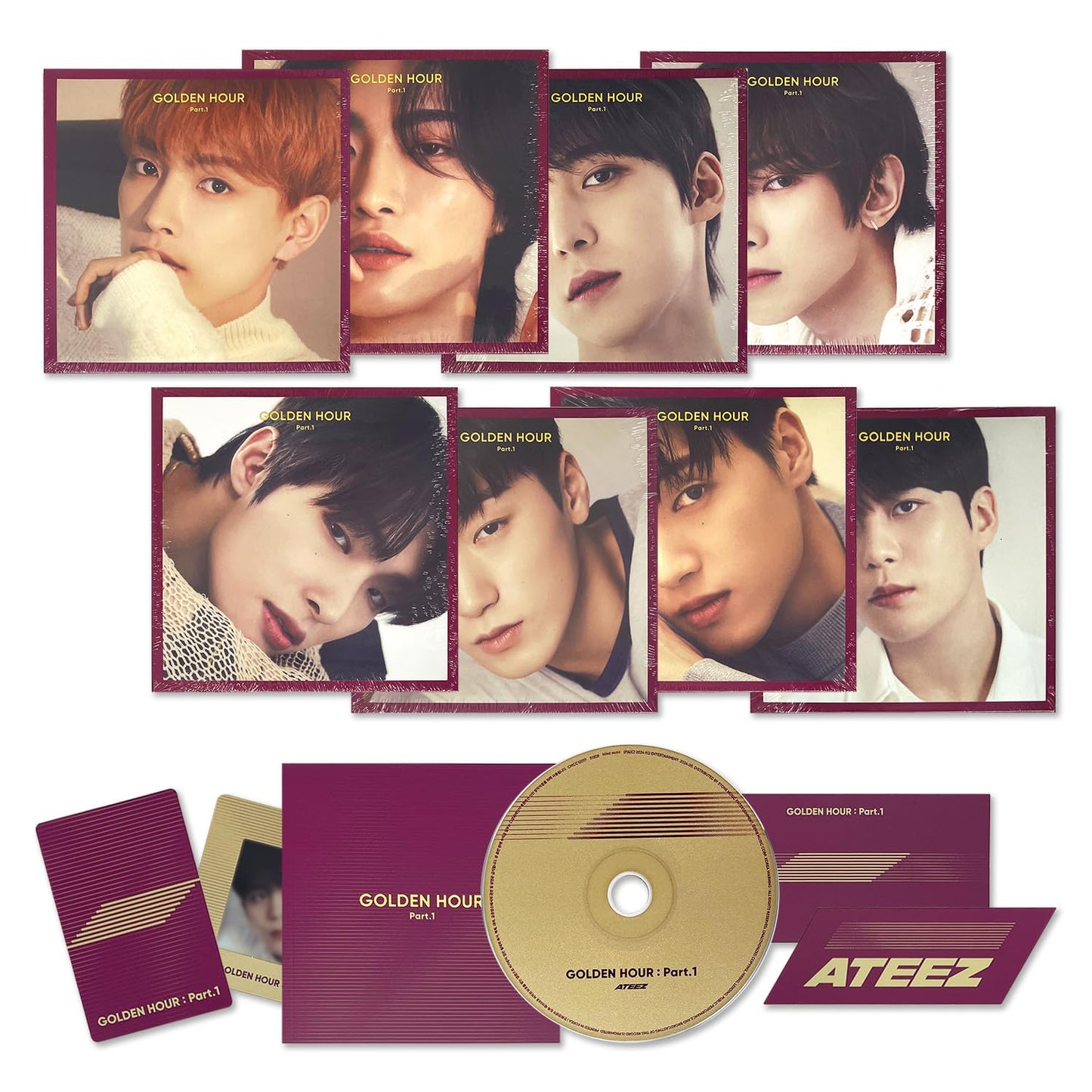 ATEEZ - 10th Mini Album GOLDEN HOUR : Part.1 Digipack Ver.