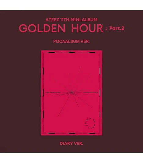 ATEEZ 11th Mini Album GOLDEN HOUR Part.2 POCA Version official K-pop album diary version