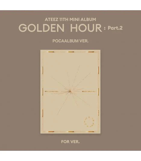 ATEEZ 11th Mini Album GOLDEN HOUR Part.2 POCA Version official K-pop album for version