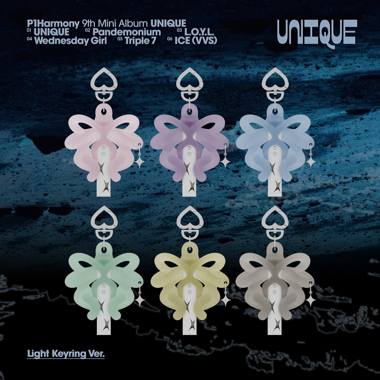 P1Harmony - UNIQUE (Light Keyring) with POB option