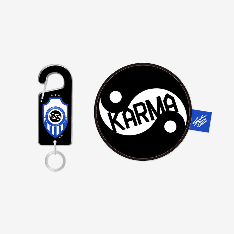 Stray Kids - KARMA POP-UP MERCH ACRYLIC CARABINER & BALL POUCH SET