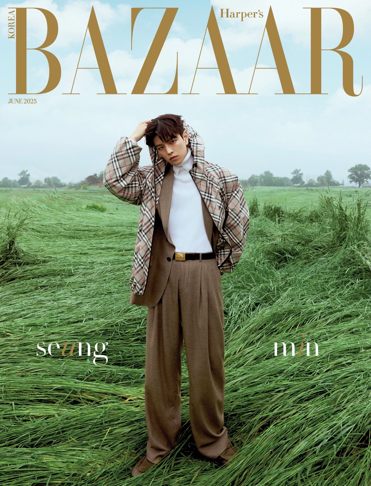 Stray Kids - Bazaar Magazine June 2025 Seungmin Cover B
