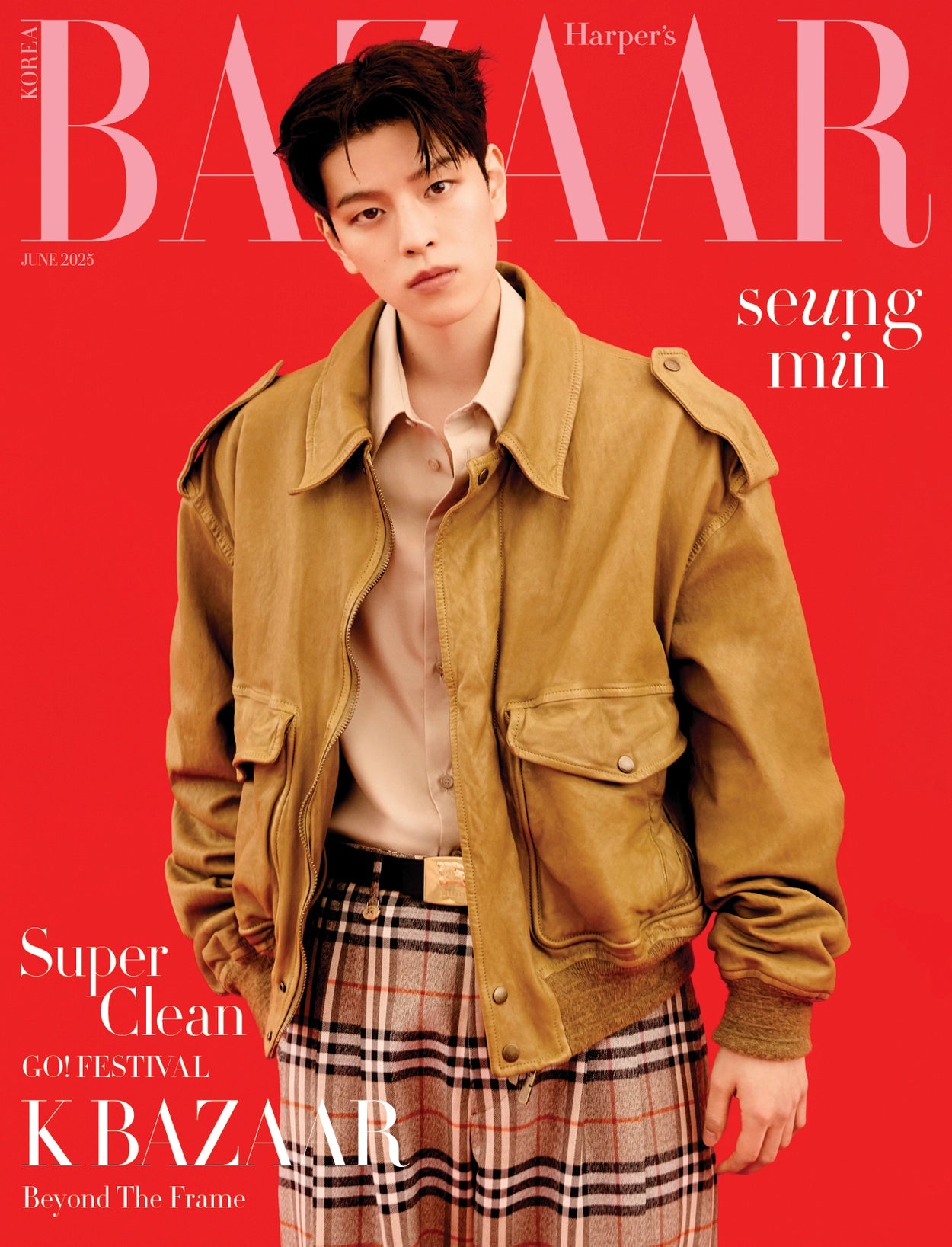 Stray Kids - Bazaar Magazine June 2025 Seungmin Cover C