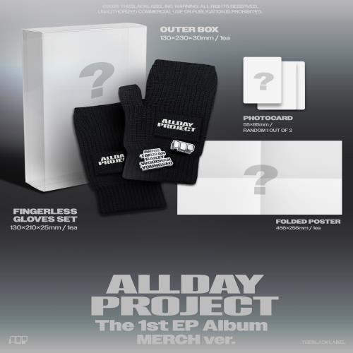 [PRE-ORDER] ALLDAY PROJECT - ALLDAY PROJECT [The 1st EP Album - Merch Fingerless Gloves Ver.] with POB option