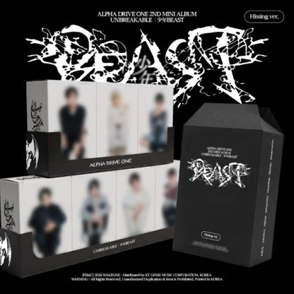 [PRE-ORDER] ALPHA DRIVE ONE - UNBREAKABLE : 少年BEAST [2nd Mini Album - Hissing Ver.] with POB option