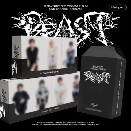 [PRE-ORDER] ALPHA DRIVE ONE - UNBREAKABLE : 少年BEAST [2nd Mini Album - Hissing Ver.] with POB option