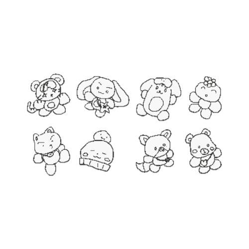 [PRE-ORDER] ATEEZ - 8ROOM Iron-On Custom Sticker M-Character [Seoul Pop-up 8ROOM Official Merch]