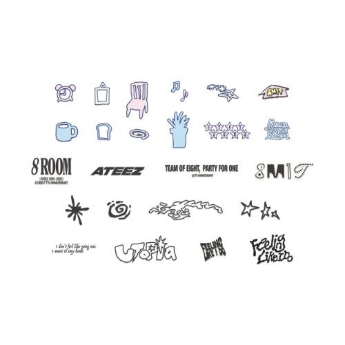 [PRE-ORDER] ATEEZ - 8ROOM Iron-On Custom Sticker S-Deco [Seoul Pop-up 8ROOM Official Merch]