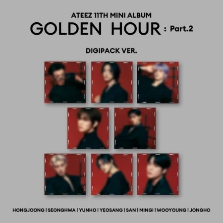 ATEEZ - 11th Mini Album GOLDEN HOUR : Part.2 Digipack Ver.