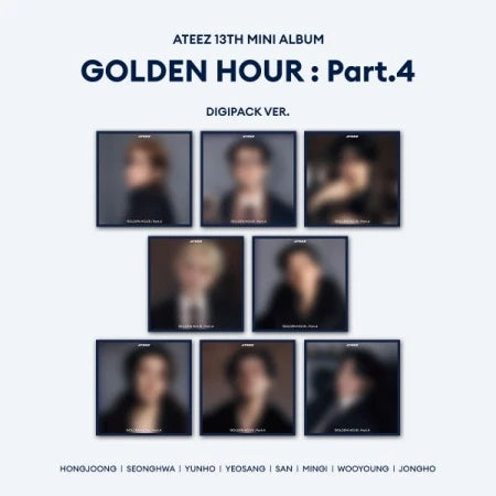 [PRE-ORDER] ATEEZ - GOLDEN HOUR : Part.4 [13th Mini Album - Digipack Ver.] with POB option