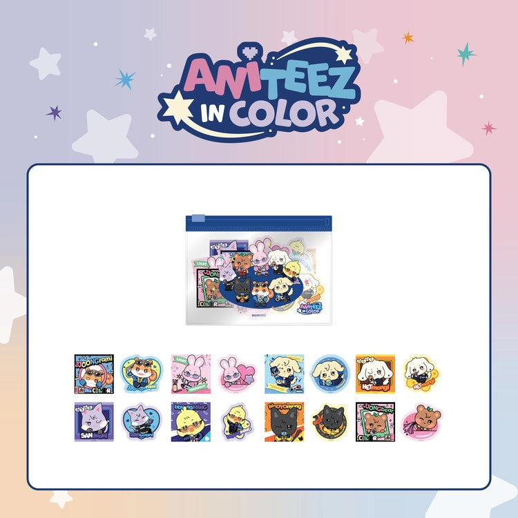 [PRE-ORDER] ATEEZ - ANITEEZ IN COLOR: ANITEEZ Flake Sticker Set