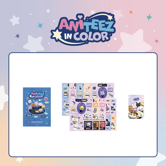 [PRE-ORDER] ATEEZ - ANITEEZ IN COLOR: Retro Sticker Book