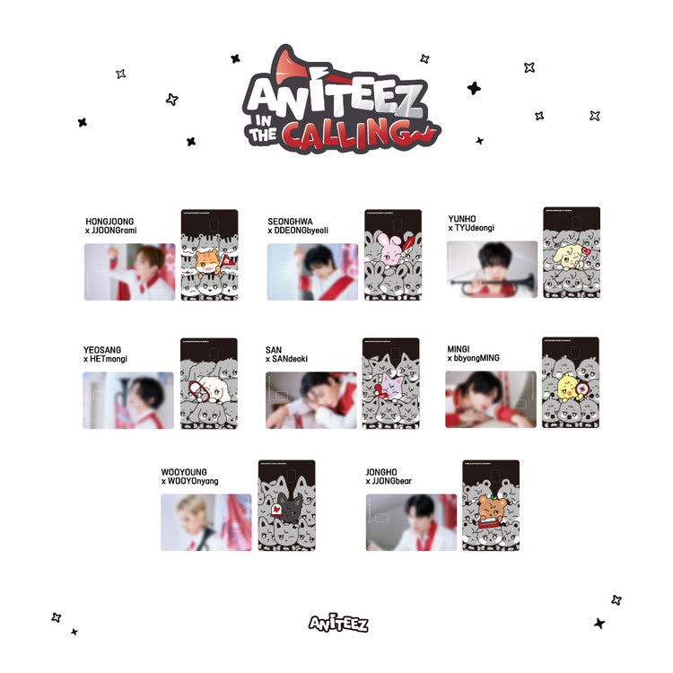 [PRE-ORDER] ATEEZ - ANITEEZ in the Calling: Card Cover Sticker Set