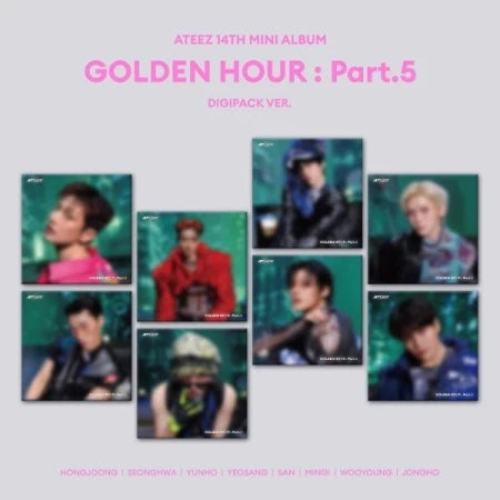 [PRE-ORDER] ATEEZ - GOLDEN HOUR : PART 5 [14th Mini Album - Digipack Ver.] with POB option