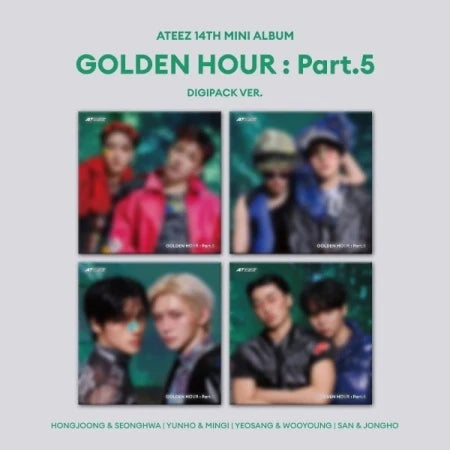 [PRE-ORDER] ATEEZ - GOLDEN HOUR : PART 5 [14th Mini Album - Digipack Unit Ver.] with POB option