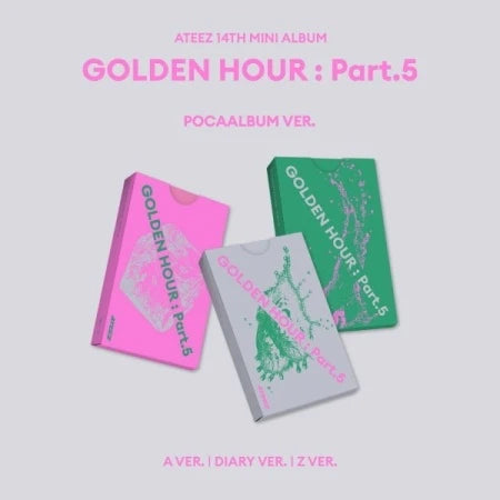 [PRE-ORDER] ATEEZ - GOLDEN HOUR : PART 5 [14th Mini Album - POCAALBUM Ver.] with POB option