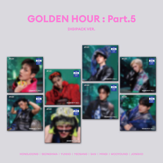 [PRE-ORDER] ATEEZ - GOLDEN HOUR : Part.5 (DIGIPACK VER.) - POP-UP Exclusive