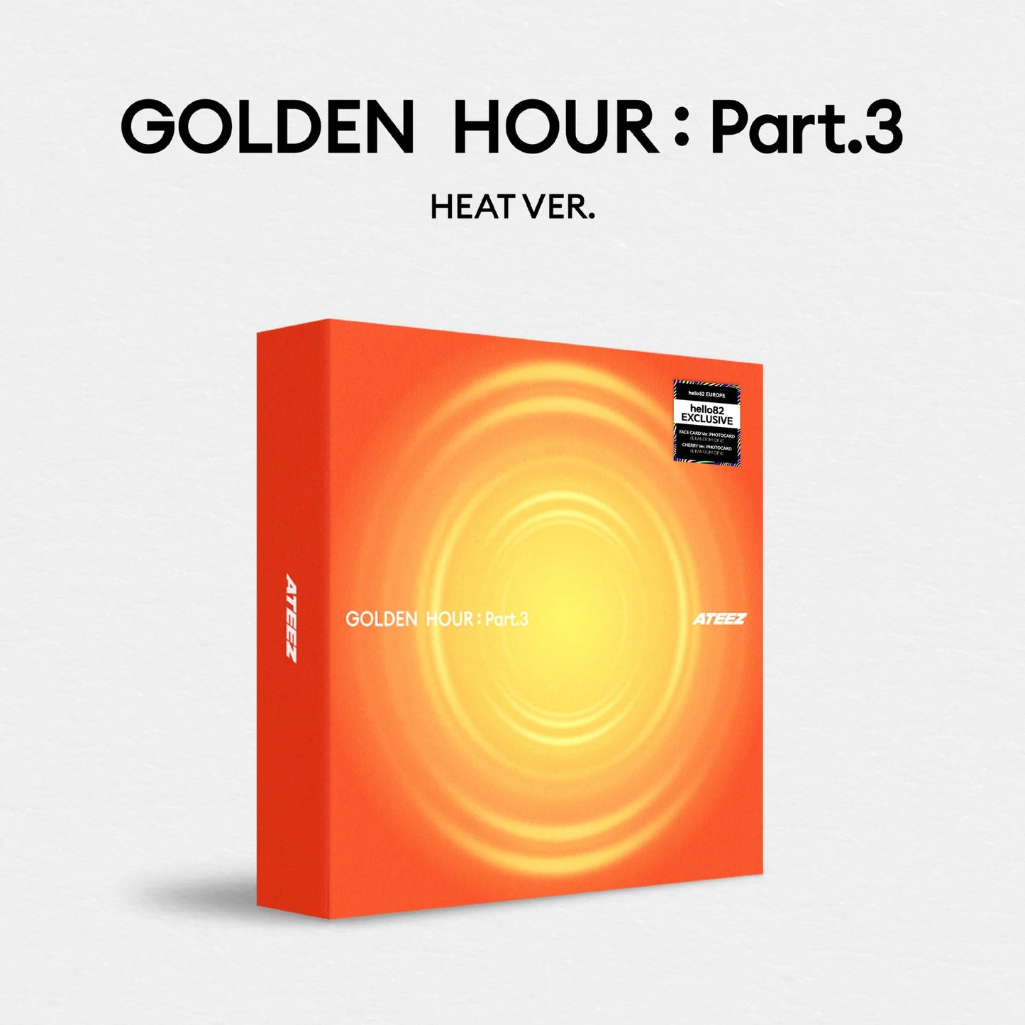ATEEZ - GOLDEN HOUR : Part 3 [12th Mini Album - Europe hello82 Exclusive]
