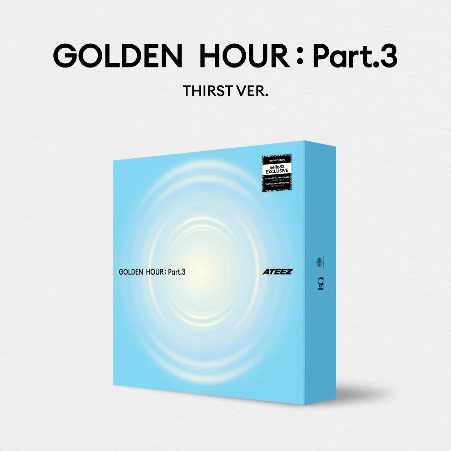 ATEEZ - GOLDEN HOUR : Part 3 [12th Mini Album - Europe hello82 Exclusive]