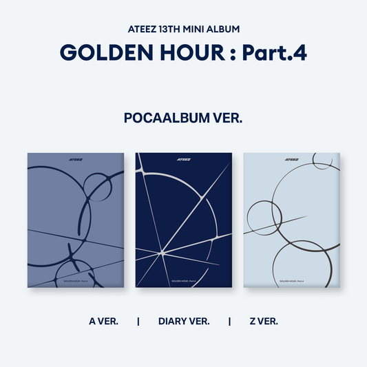 [PRE-ORDER] ATEEZ - GOLDEN HOUR : Part.4 [13th Mini Album - POCAALBUM Ver.] with POB option