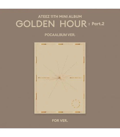 ATEEZ 11th Mini Album GOLDEN HOUR Part.2 POCA Version official K-pop album for version