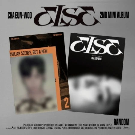 [PRE-ORDER] CHA EUN-WOO (ASTRO) - ELSE [2nd Mini Album] with POB option