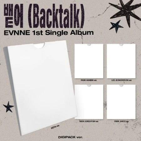 [PRE-ORDER] EVNNE - Backtalk [1st Single Album - Digipack Ver.]