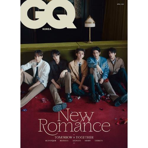 GQ April 2025 magazine featuring TOMORROW X TOGETHER TXT official K-pop magazine group