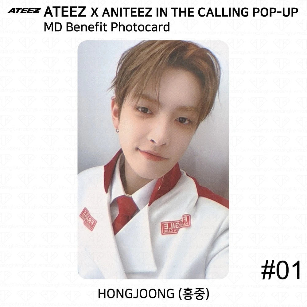 ATEEZ X ANITEEZ IN THE CALLING POP-UP Benefit Photocard