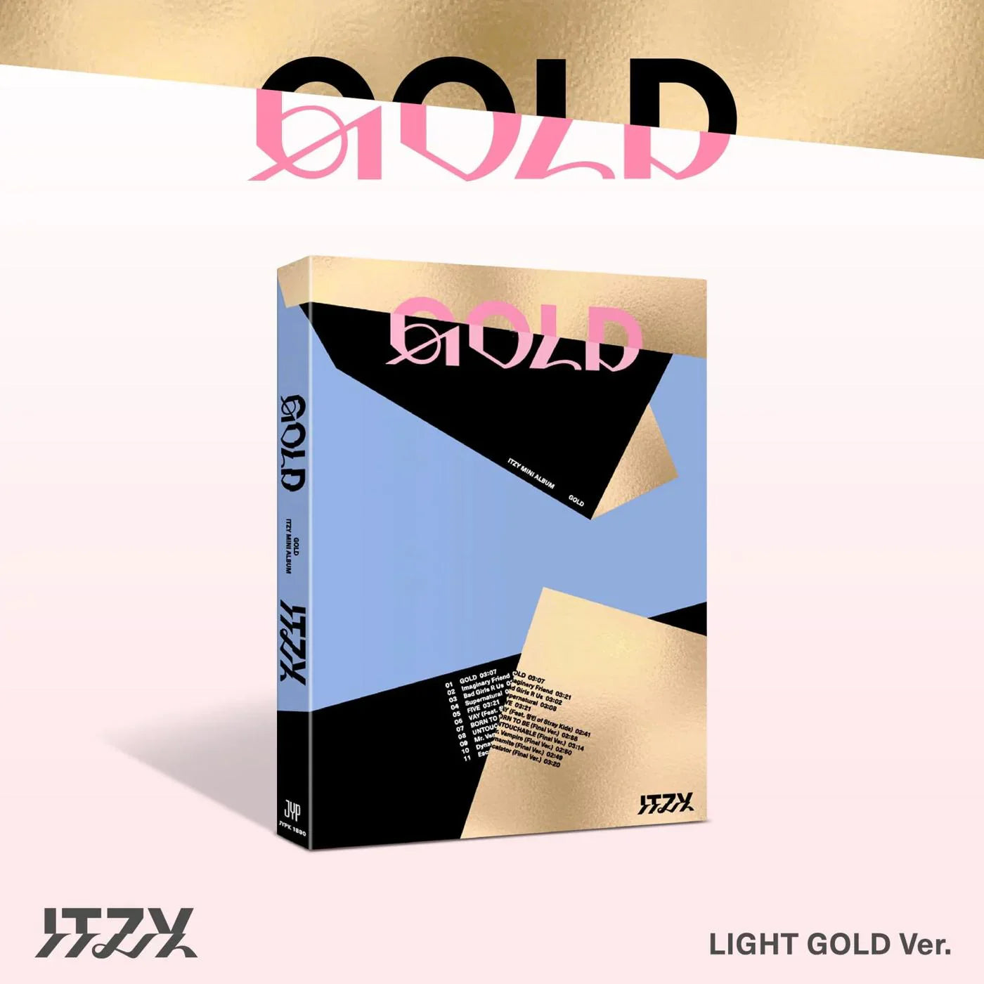 ITZY GOLD Standard Version official K-pop album tokkipop light gold version