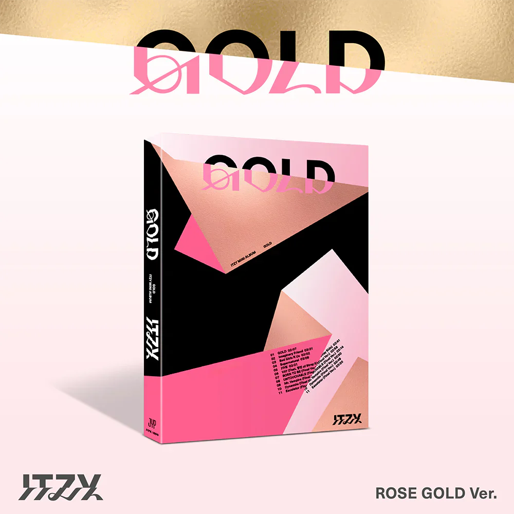 ITZY GOLD Standard Version official K-pop album tokkipop rose gold version 