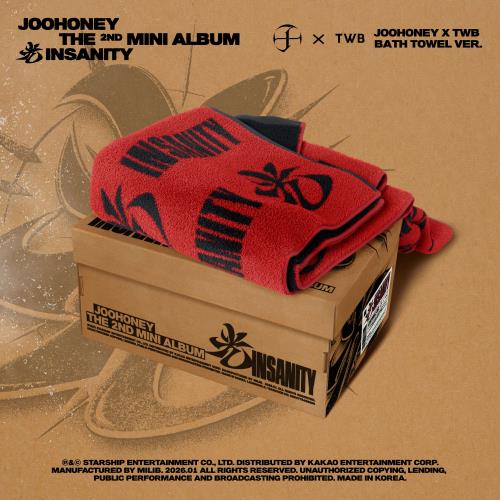 [PRE-ORDER] JOOHONEY (MONSTA X) - 光 (INSANITY) [2nd Mini Album - JOOHONEY X TWB Bath Towel Ver.]