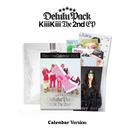 KiiiKiii - Delulu Pack [2nd EP Album - Calendar Ver.]