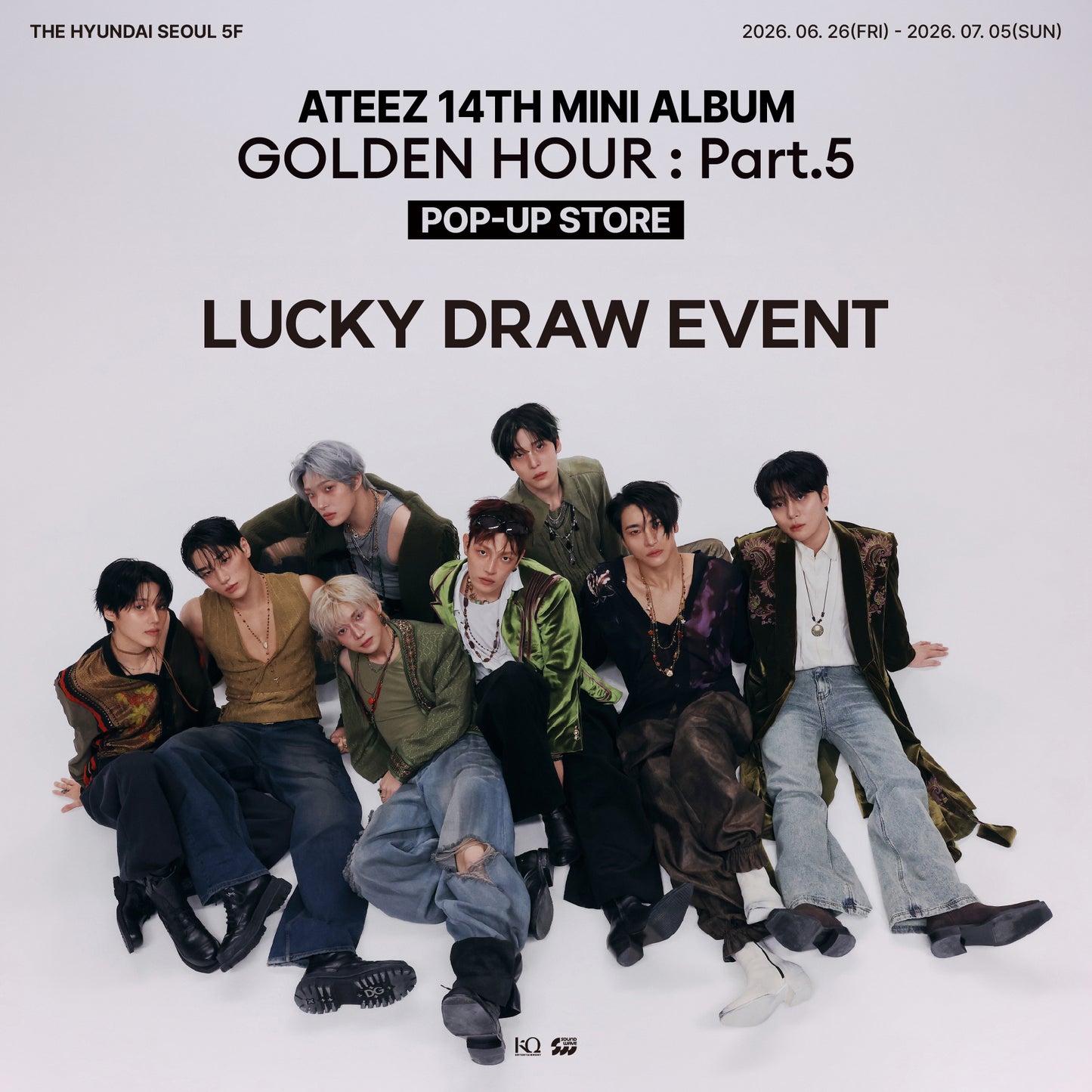[PRE-ORDER] ATEEZ - GOLDEN HOUR : PART 5 [14th Mini Album - Lucky Draw Event]