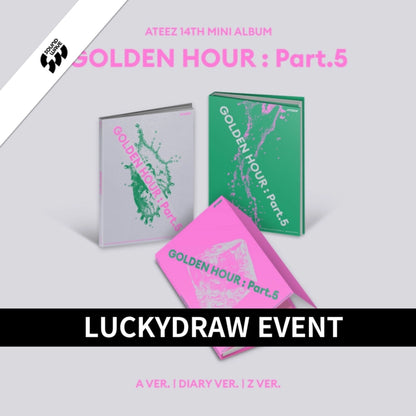 [PRE-ORDER] ATEEZ - GOLDEN HOUR : PART 5 [14th Mini Album - Lucky Draw Event]