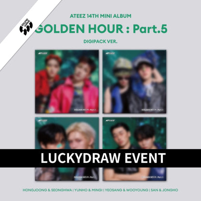 [PRE-ORDER] ATEEZ - GOLDEN HOUR : PART 5 [14th Mini Album - Lucky Draw Event]