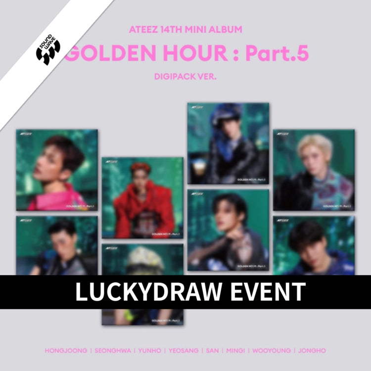 [PRE-ORDER] ATEEZ - GOLDEN HOUR : PART 5 [14th Mini Album - Lucky Draw Event]