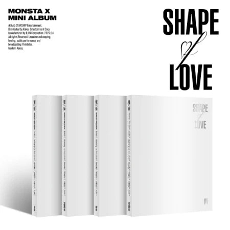 [ADVANCE ORDER] MONSTA X - 11th Mini Album SHAPE OF LOVE
