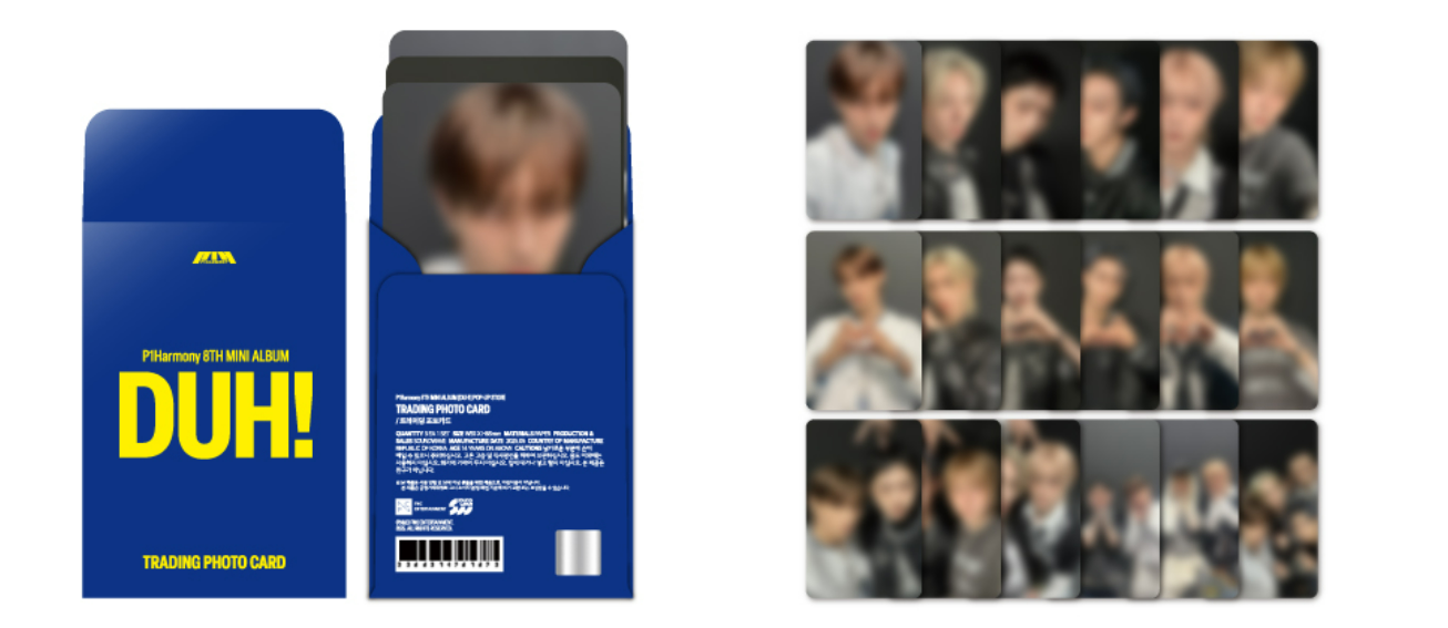 P1Harmony - DUH! Seoul Popup Random Trading Card