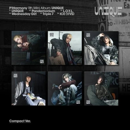 [PRE-ORDER] P1Harmony - UNIQUE [9th Mini Album - Compact Ver.] with POB option