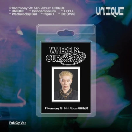 [PRE-ORDER] P1Harmony - UNIQUE [9th Mini Album - FANCY Ver.] with POB option