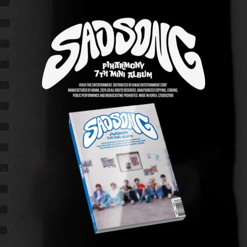 P1Harmony 7th Mini Album SAD SONG Standard Ver. official K-pop album TOKKIPOP D version