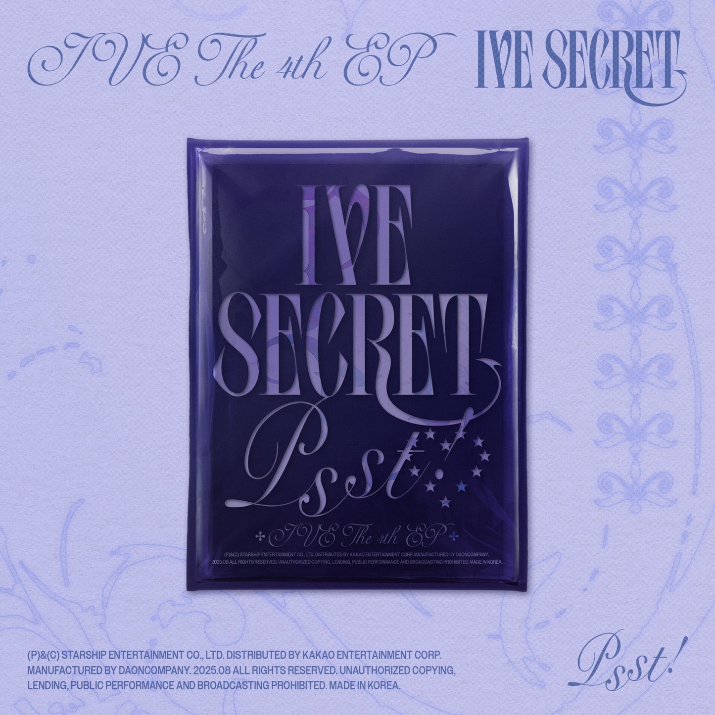 IVE - 4th Mini Album IVE SECRET (Photobook Ver.) with POB option