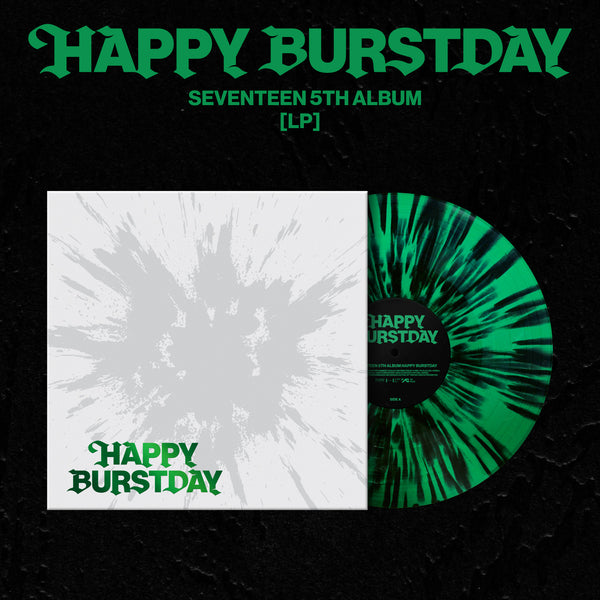 SEVENTEEN - HAPPY BURSTDAY [5th Album - Black Splatter & Evergreen Color LP]