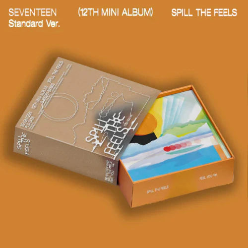 SEVENTEEN 12th Mini Album SPILL THE FEELS official K-pop album version feel orange