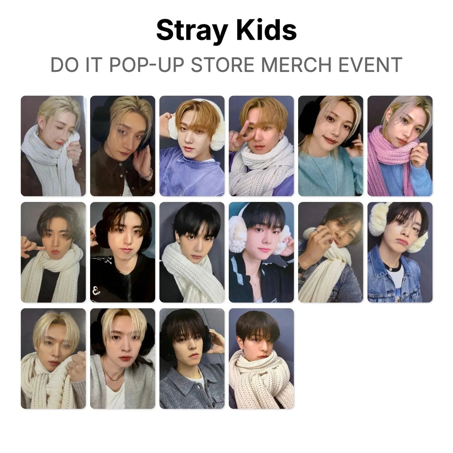 Stray Kids - DO IT Pop-Up Store Merch Event POB Photocards