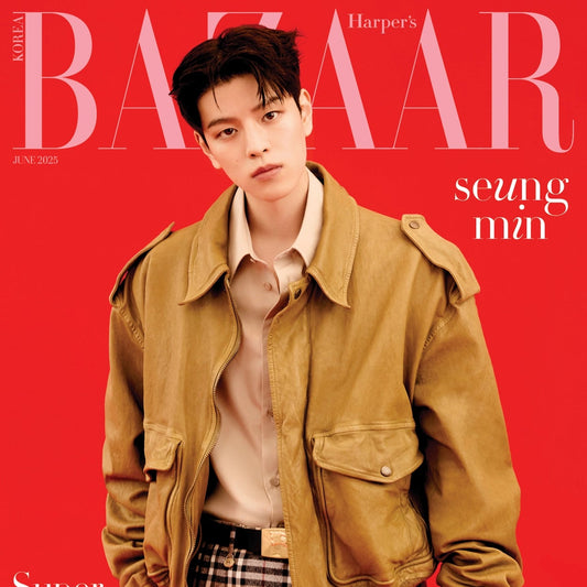 Stray Kids -  Bazaar Magazine June 2025 Seungmin Cover