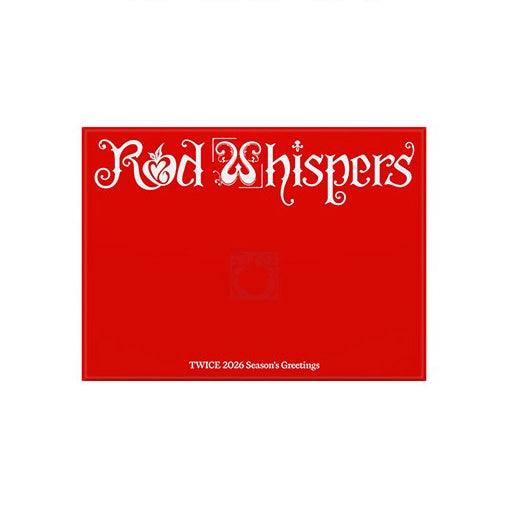[PRE-ORDER] TWICE - Red Whispers [2026 Season's Greetings] with POB option