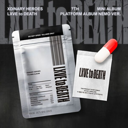 [PRE-ORDER] Xdinary Heroes - LXVE to DEATH [7th Mini Album - Platform Ver.]