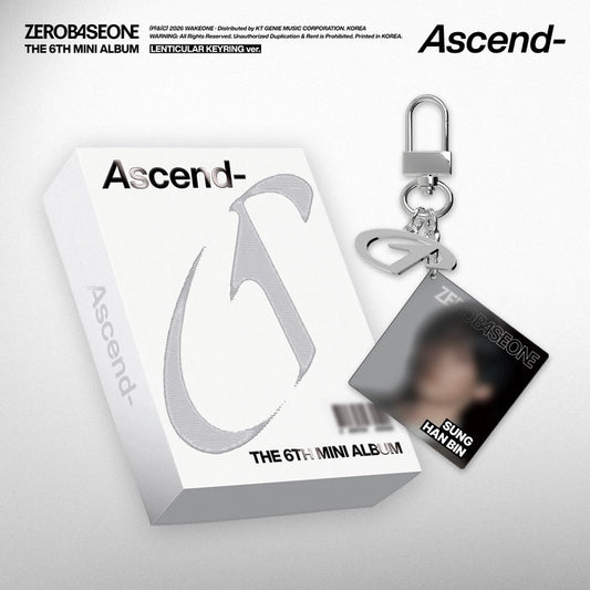 [PRE-ORDER] ZEROBASEONE - Ascend- [6th Mini Album - Lenticular Keyring Ver.]